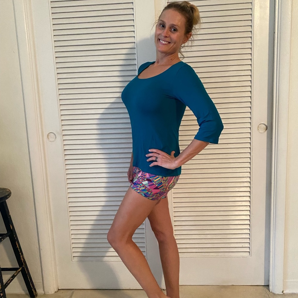 Teal Long Sleeve Women's Top